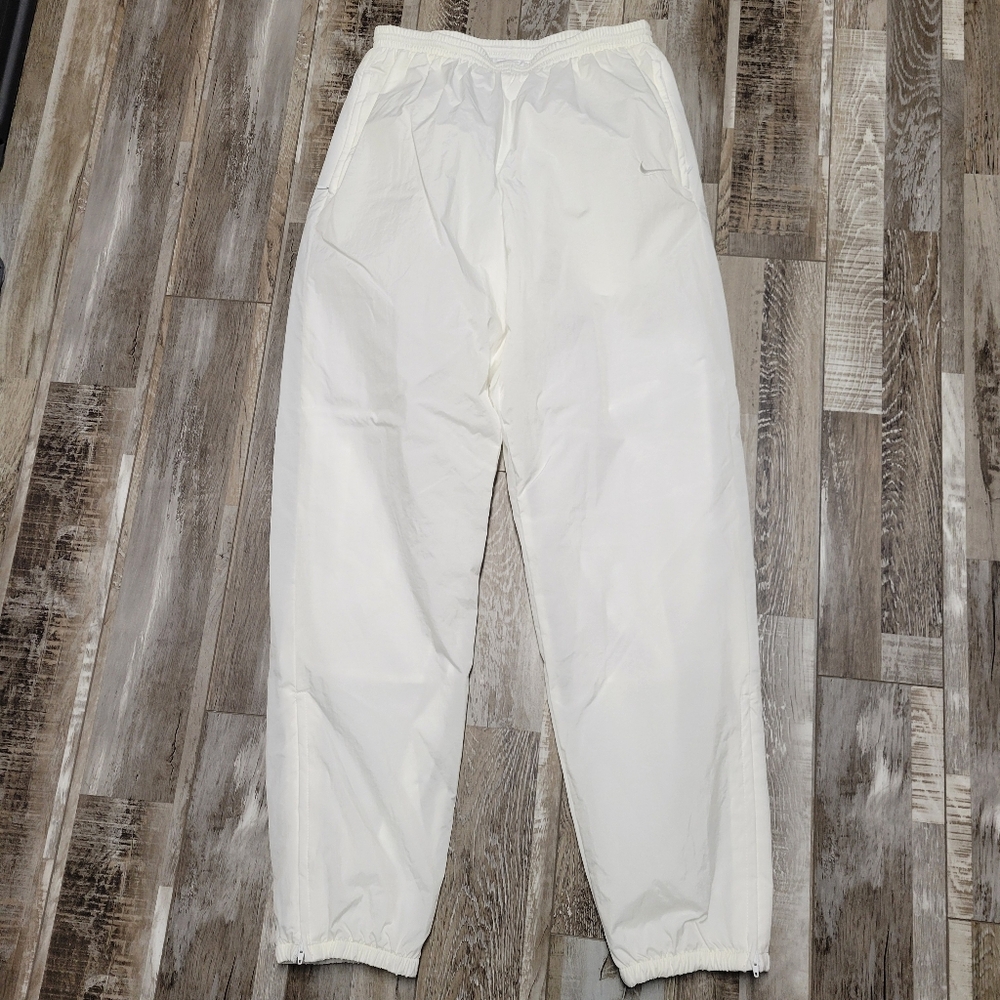 Nike Woven White Windbreaker Track Pant Size Medium